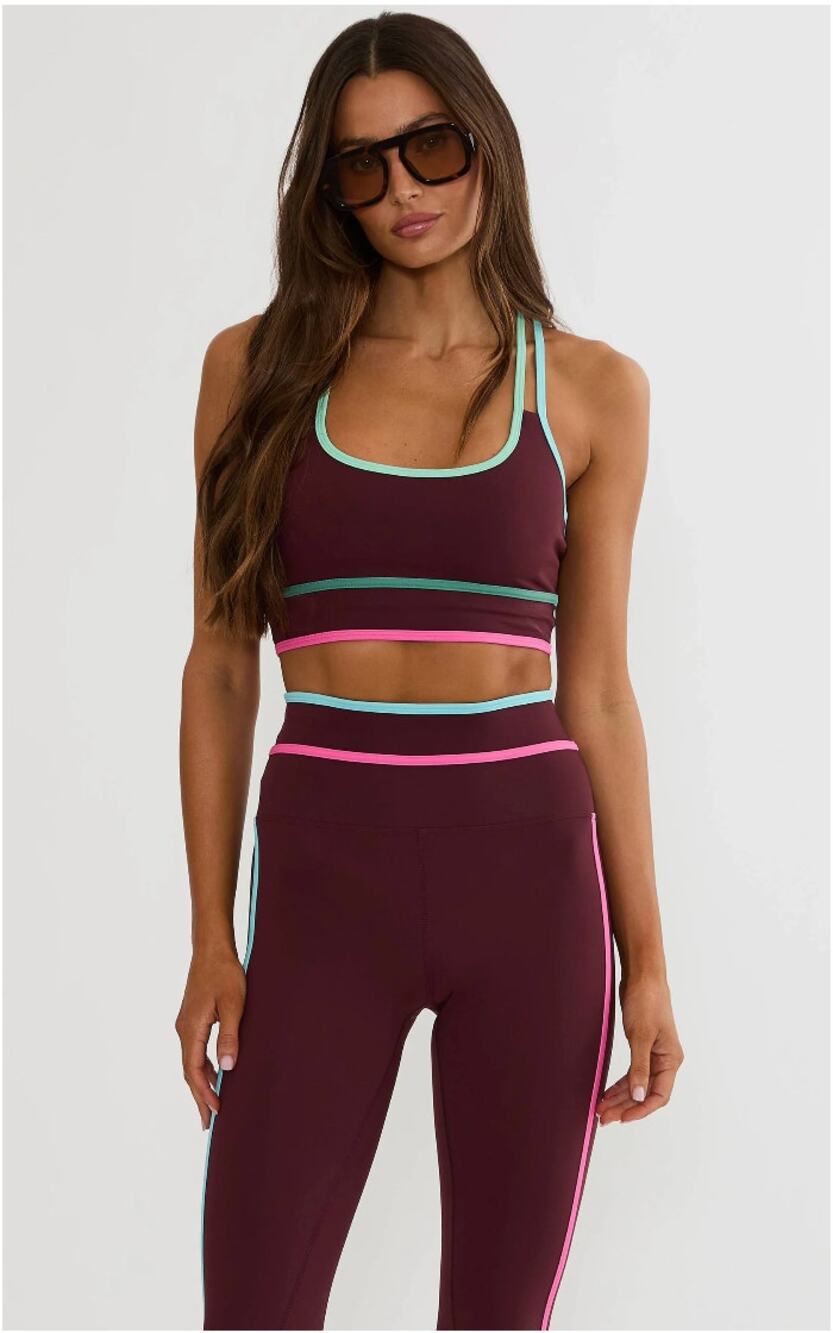 NWT Beach Riot Anari Bra Top in Raspberry. Size Small